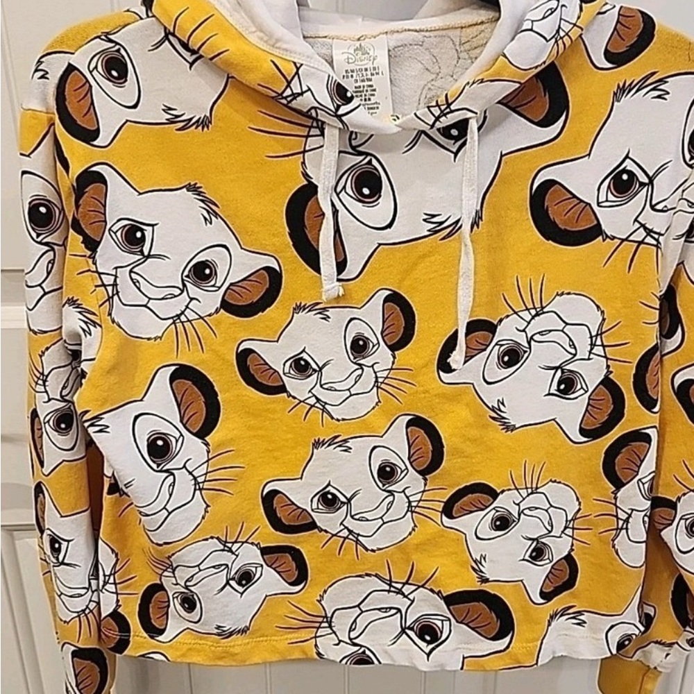 Disney Parks Simba Crop Hoodie Size Small | Disneyland